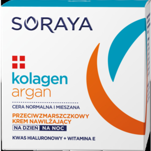 SORAYA Kolagen Argan Przeciwzmarszczkowy krem nawilżający na dzień i na noc 50 ml